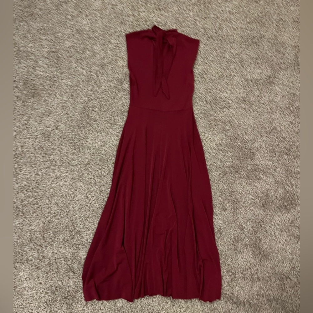 Zara Midi dress size S its like a burgundy color - Picture 4 of 4